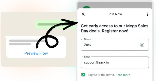 Zacx WhatsApp Forms